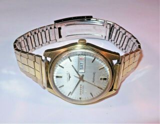 Vintage Longines Admiral 5 Star Swiss Made Automatic Watch - Day - Date