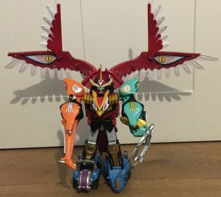 Rare Vintage Power Rangers Deluxe Isis Megazord Complete.  Wild Force Bandai 2002