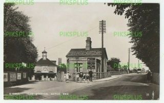 Old Postcard Hatch End Railway Station Middlesex Whs Real Photo 1934