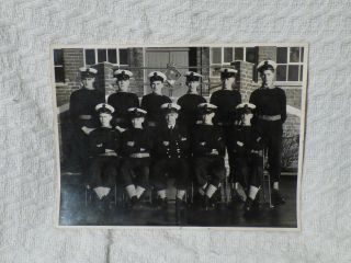 Post - Ww2 1950s Photo – Royal Navy Hms Fisgard Artificer Trainees