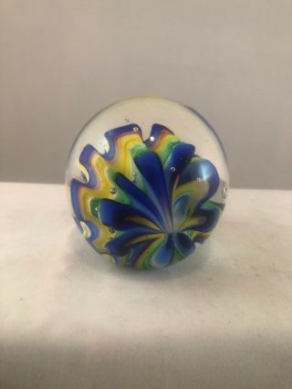 Dynasty Gallery Heirloom Collectibles Multi Color Seashell Glass Paperweight BR1 2