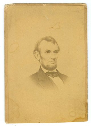 B7118 Abraham Lincoln Cdv Portrait