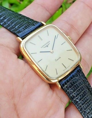 Longines Quartz L.  960.  2 Gold Plated Luxury Vintage Swiss Mens Unisex Watch