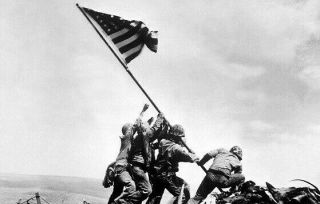 Marines Raising The Us Flag Over Iwo Jima 4 " X 6 " World War Ii Ww2 Photo 9