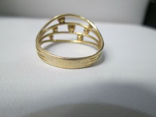 Vintage GEORG JENSEN Denmark 18K Gold Ring Size 8.  5 5