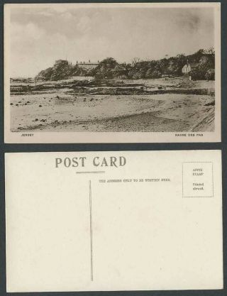 Jersey Old Postcard Havre Des Pas,  Beach,  Seaside Panorama,  Channel Islands