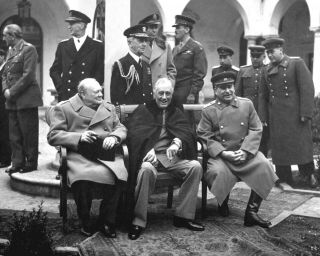 Winston Churchill Stalin Fdr World War 2 Wwii 8 X 10 11 X 14 Photo Picture