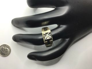 Vintage Men’s 14k Yellow Gold And 0.  15 Ctw Diamond Elegant Ring Sz 9,  6.  2 Gr