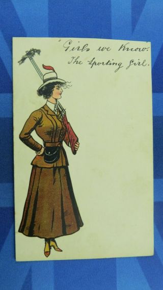 Vintage Comic Postcard 1900 
