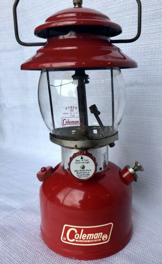 Vintage Coleman Lantern 200a Red 1965 Rare Find