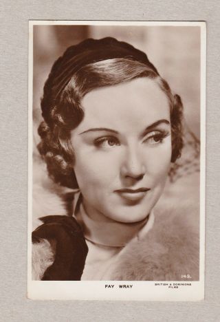 Old Real Photo Card Hollywood Horror Film Actress Fay Wray King Kong