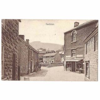 Castleton View In The Village,  Derbyshire,  Old Postcard By Grayson,