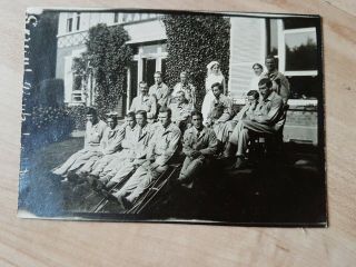 Vad Nurses Wounded Soldiers,  West Dene Hospital,  1916.  Ww1 Photo 2