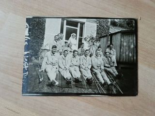 Vad Nurses Wounded Soldiers,  West Dene Hospital,  1916.  Ww1 Photo 1