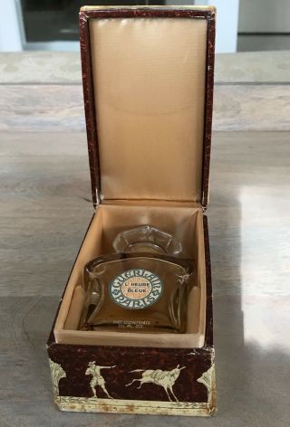 Vintage Guerlain Paris Perfume Bottle w/Box L ' Heure Bleue 1.  25 fl oz Empty - 4 