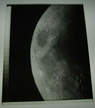 Vintage Glass Plate Positive Photo Of The Moon May 31,  1922 Mt Wilson Obs 265