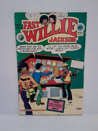 Fast Willie Jackson 4 - Rare African American Archie 1977 -