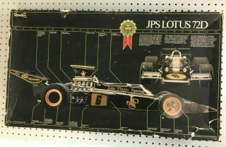 Vintage 1/8 Revell John Player Special Jps Lotus 72d Plastic Model Kit 8406 Nos