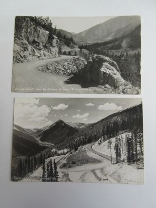 2 Colorado Vintage Real Photo Postcards - Berthoud Pass Old Roads