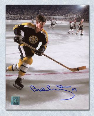 Bobby Orr Boston Bruins Autographed Nhl Vintage Game Action 8x10 Photo: Gnr
