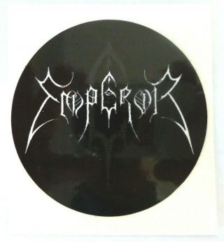 Emperor - Logo - Vintage Clear Vinyl Sticker Over 24 Years Old In