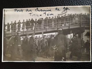 1920s Photo China Dignitaries Arriving At Tientsin Railway Station 重要人物到天津火车站