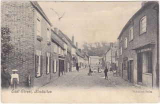 East Street,  Kimbolton - Old Huntingdonshire Postcard (ref 2515/20/g10)