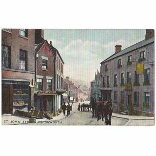 Wirksworth St John Street,  Derbyshire,  Old Postcard By Ap Co,