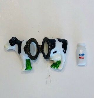 Cow With Milk Bottle Trinket Box Phb Midwest Cannon Falls Dairy Farmer