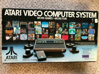 Vintage Atari Cx - 2600 Video Computer System With 29 Games