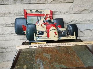 Vintage RARE Marlboro IndyCar Lighted Philip Morris PENSKE Indy Racing Sign 3