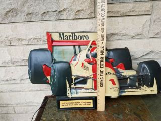 Vintage RARE Marlboro IndyCar Lighted Philip Morris PENSKE Indy Racing Sign 4