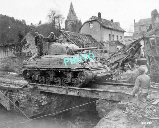 Ww2 Wwii Photo Alsace Lorraine Us 81 Inspect Krieg 1944 War Sherman Tank Char