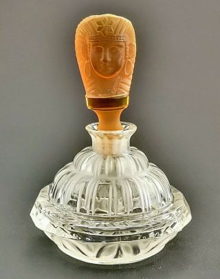 Egypt Mystery - Brown And White Athena - Pesnicak Signed Perfume Bottle