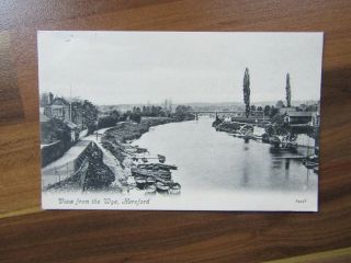 Old Postcard - View From The Wye - Hereford