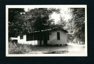Mikana Wisconsin Wi 1930s Rppc Old Cedar House Cabin,  Harlow 