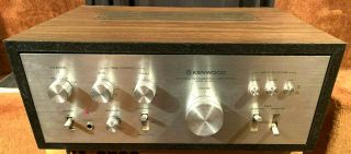 Vintage Kenwood Ka - 3500 Stereo Integrated Amplifier In Wood Case