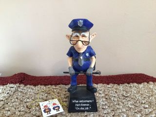 Westland Giftware Coots Figurine Bobblehead “policeman” Cop Men’s Gift