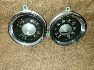 Vintage Gm 54 55 1st Chevrolet Pickup Truck Speedometer Gauge Cluster Dash Parts