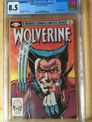 Wolverine 1 Cgc 8.  5 Off - White - White Pages