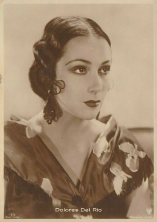 Dolores Del Rio 1930s Vintage Real Photo Postcard Ross Luxury Series