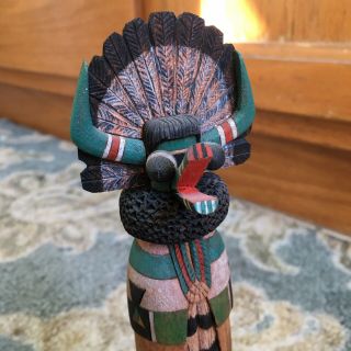 Vintage Hopi “shalako” Ted Francis Jr Native American Kachina Doll Signed