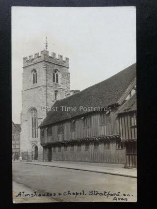Stratford On Avon Almshouses & Chapel C1906 Old Rp Postcard By Ernest Daniel