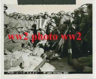 Us Ww2 Photo 3rd Aumonier Chaplain Anzio Italie Veste Casque Normandie Dday 1944