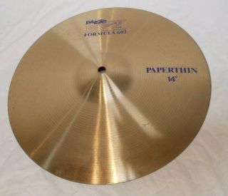 Absolutely Vintage 1988 Paiste Formula 602 Series 14 " Paper Thin Cymbal