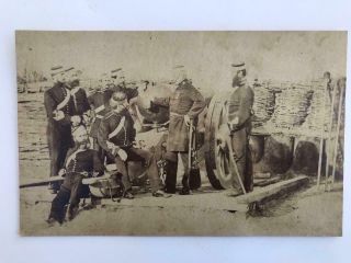 1850s/60s Military Photograph 1st Middlesex Artillery Volunteer Corps