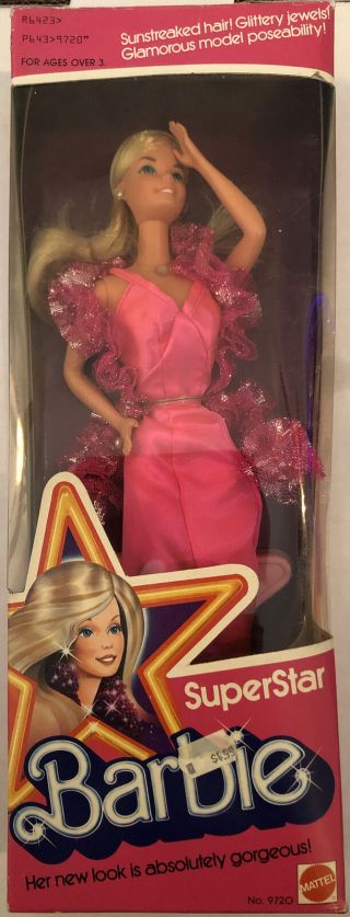 Vintage 1976 Superstar Barbie Doll Mattel No.  9720