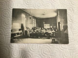 Old Postcard - Rare Printed Pc,  Lyndon High School,  Lampeter,  Ceredigion / Cardi