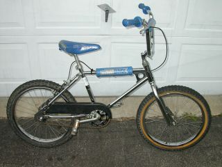 Vintage Chrome Team Murray 20 " Old School Bmx Bike Complete Bicycle W/ Blue Pads