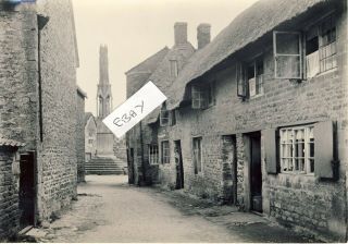 Not A Postcard But A Photo Of Old Cottages & Queen Eleanors Cross Geddington